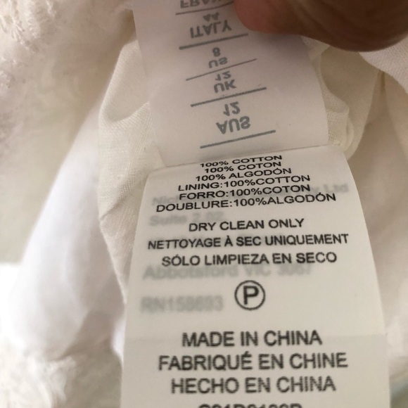 Nicholas White Danni Broderie Mini Dress 8 - Picture 12 of 12